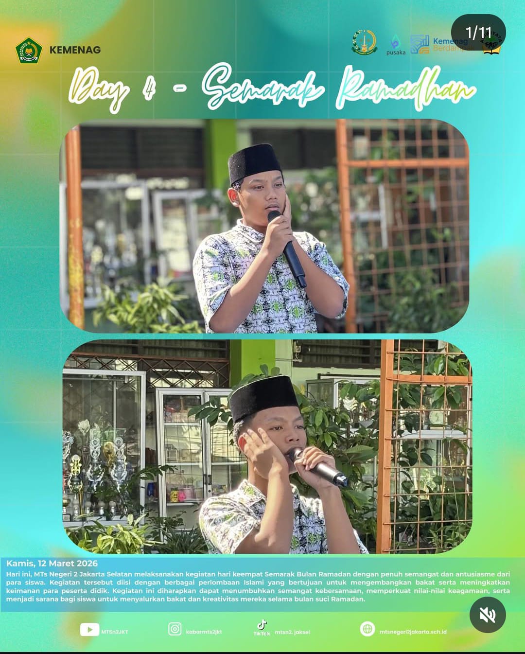 Semarak ramadhan di MTsN 2 Jakarta