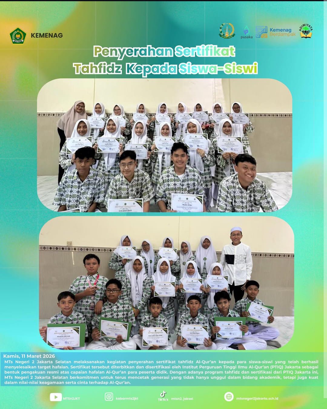 Apresiasi Untuk Para Penghafal Al - Quran